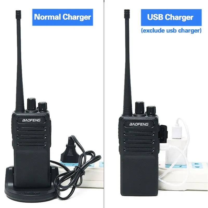 4 шт. Baofeng BF-V9 USB 5В Быстрая зарядка рация 5 Вт UHF 400-470 МГц коммуникатор Ham CB портативное радио обновление BF-888S