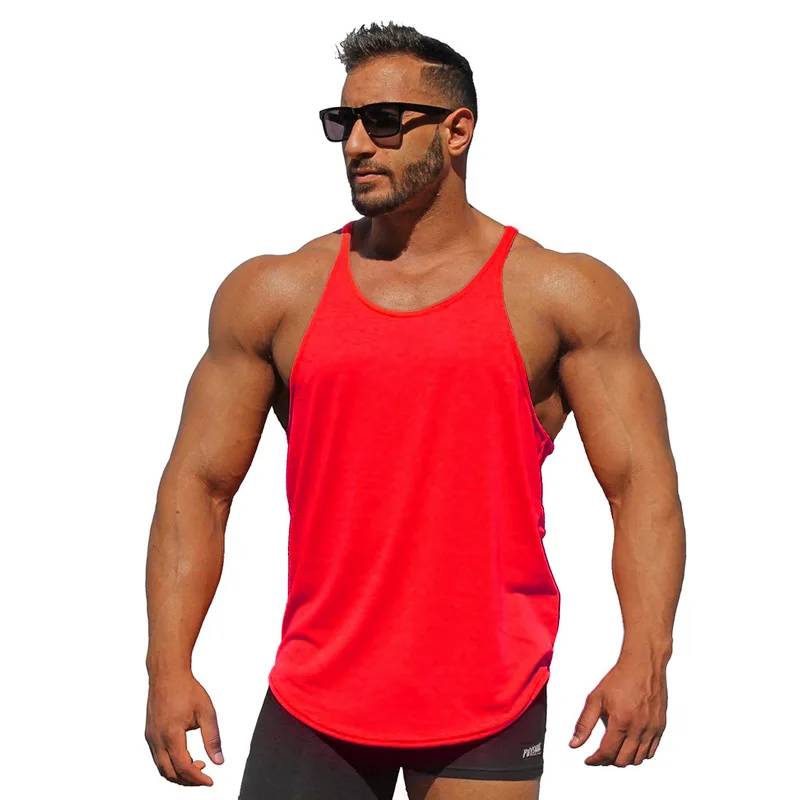 Майка Muscleguys для бодибилдинга мужские майки без рисунка однотонная майка