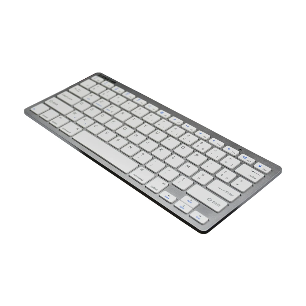 Zienstar AZERTY, тонкая беспроводная Bluetooth клавиатура на французском языке для ipad/Iphone/Macbook/ПК, компьютера/планшета на базе Android