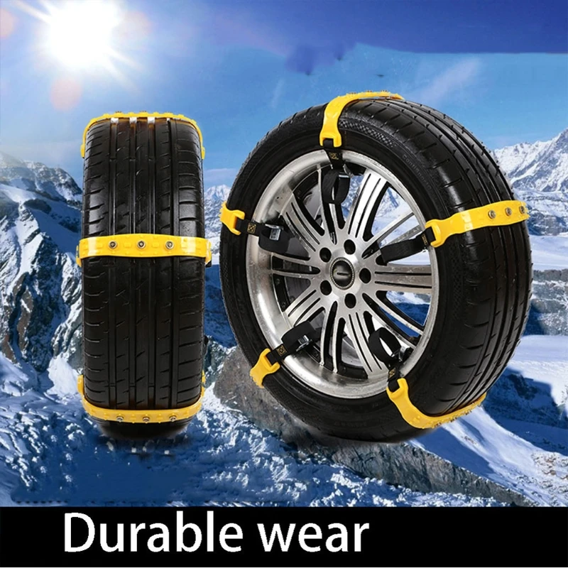 

Hot 37x4.7cm Car Snow Tire Anti-skid Chains Beef Tendon Car Vehicles Truck Wheel