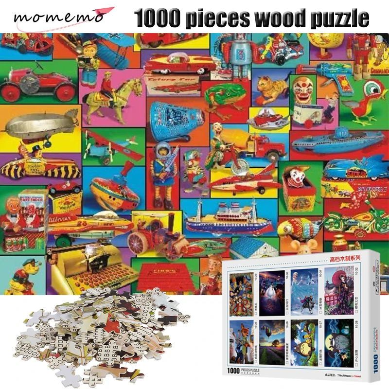 

MOMEMO Childhood Toys Wooden Puzzle 1000 Pieces Puzzles for Adults Jigsaw Puzzles Wooden Puzzle Games Toys for Children Gifts