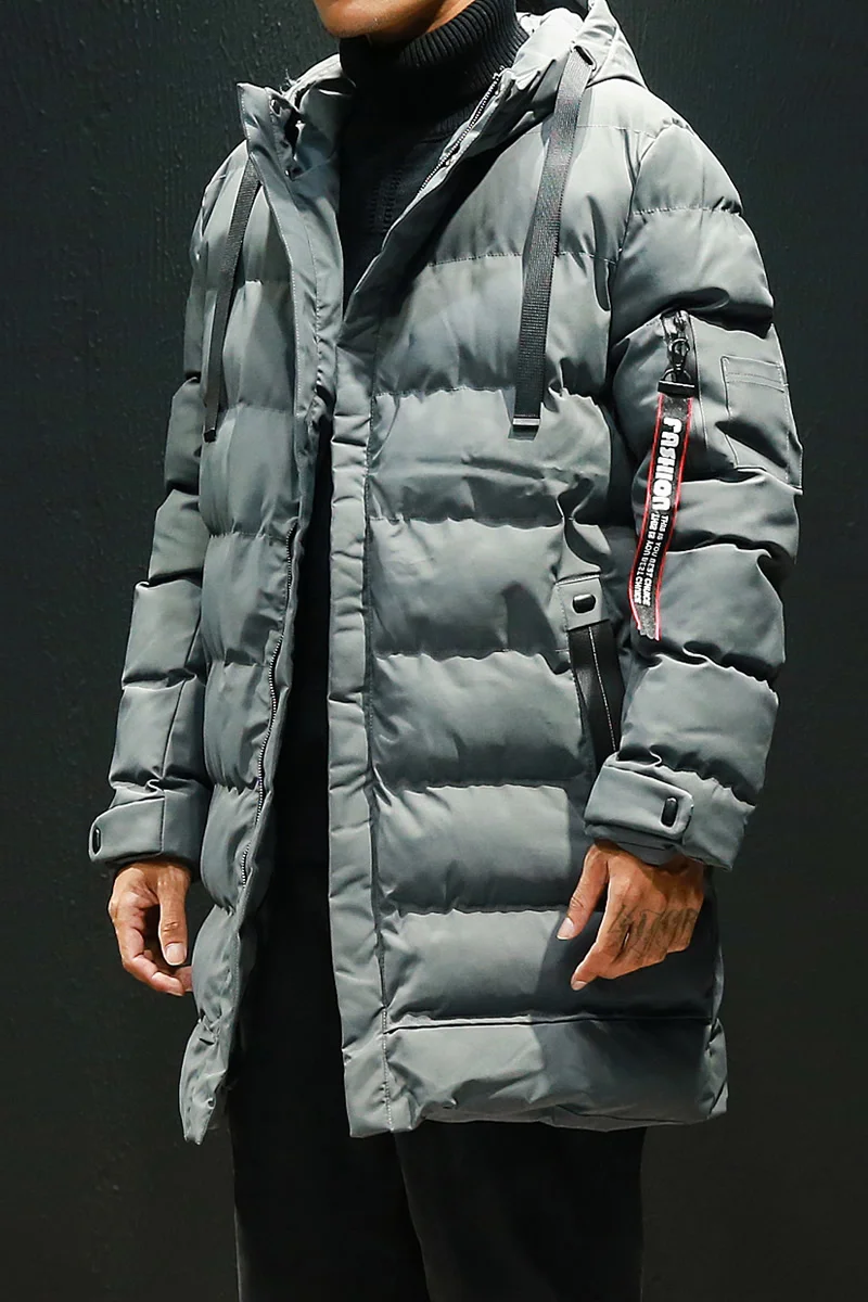 M 4XL 5XL длинное мужское зимнее пальто с капюшоном Мужская Толстая парка мужские