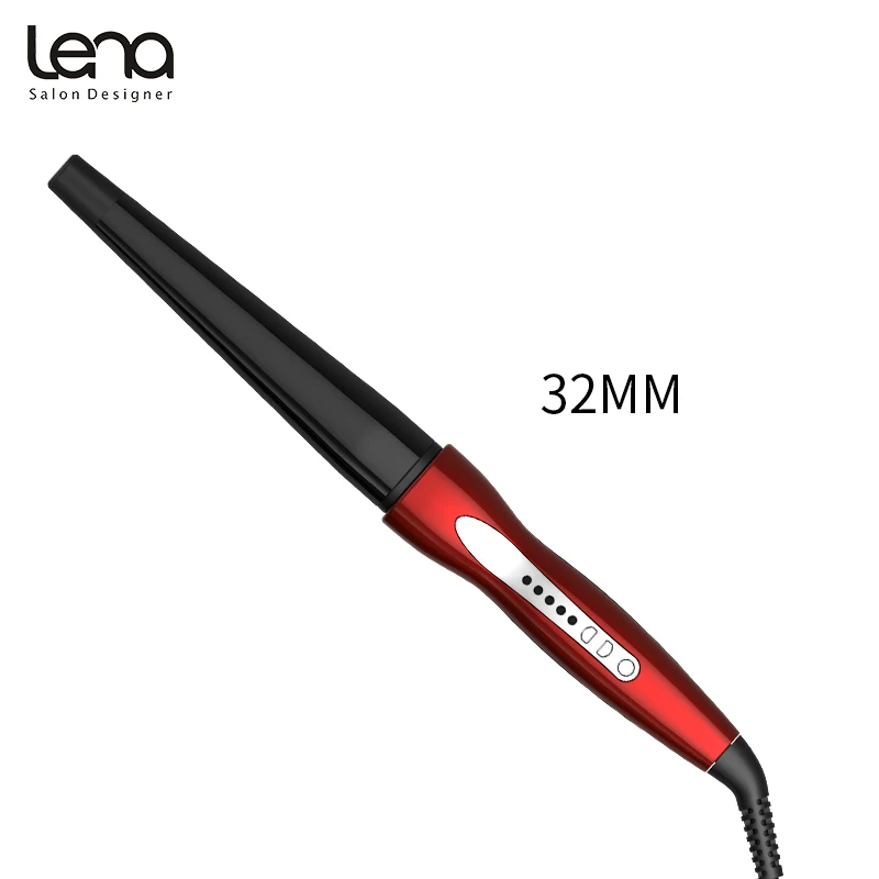 Lena LN-304 Профессиональные керамические щипцы для завивки волос конические бигуди для волос роликовый Эпилятор Styler Wave Wand Плойка для завивки объема волос салон - Цвет: 32MM