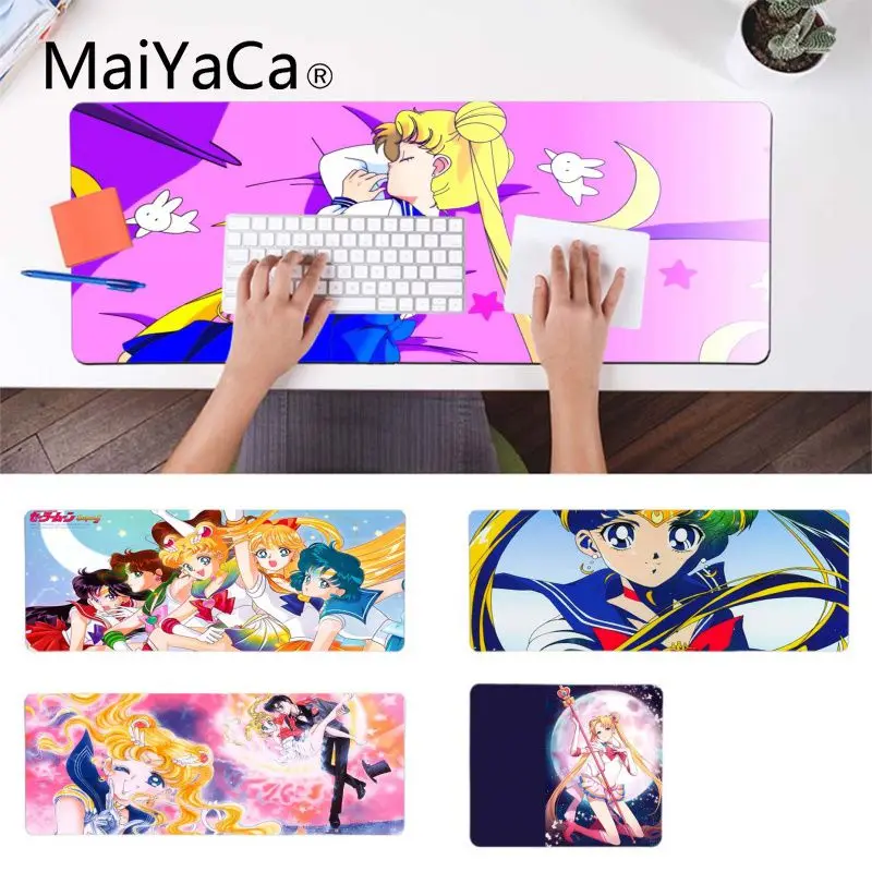 

MaiYaCa Your Own Mats Cartoon Sailor Moon Comfort Mouse Mat Gaming Mousepad Durable Rubber Mouse Mat Pad