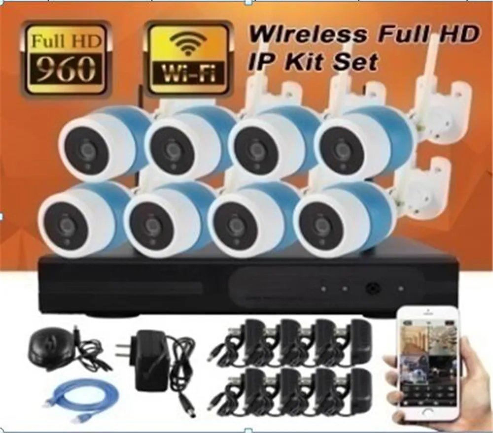 

8CH 960P Wireless Full HD IP Kit Set WIFI IP Camera