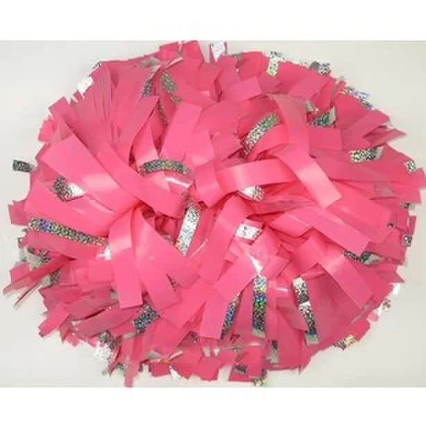 

6" Cheerleader pompoms ( 10 pieces/lot) Surface will shine + silver laser wire Sports pompoms Color can choose Free shipping