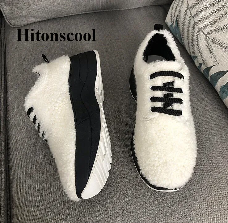 Zapatillas Hyoma Lindo Antideslizante Lana Moda Invierno Mujeres Tobillo 2019 Plataforma La Piel Casual As Deporte Cálido Picture De Botas Zapato qWI7Ovw1