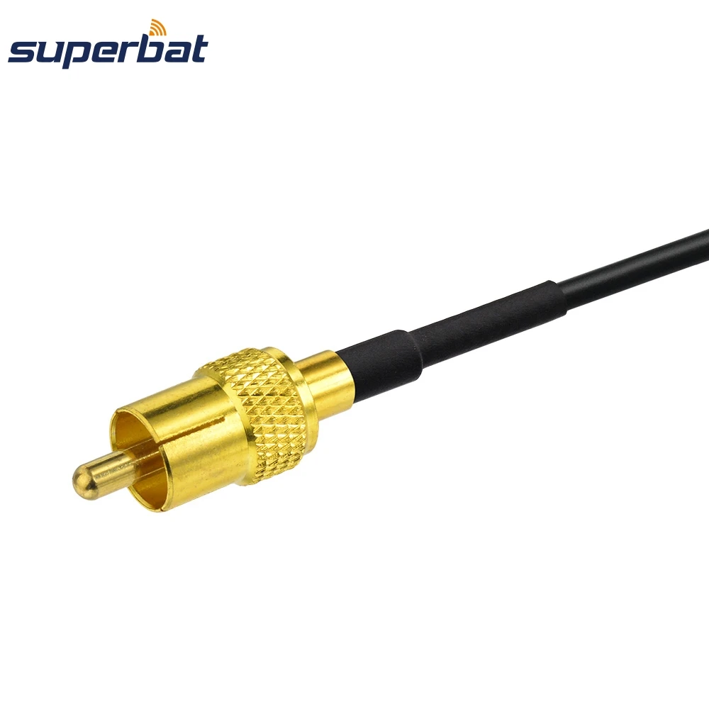 RF Coaxial Cable F Plug to RCA Male Pigtail for Electronic Components