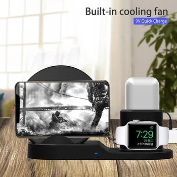 

3 in 1 Wireless Charger Stand Dock for Smartphone for Watch for Airpods NK-Shopping