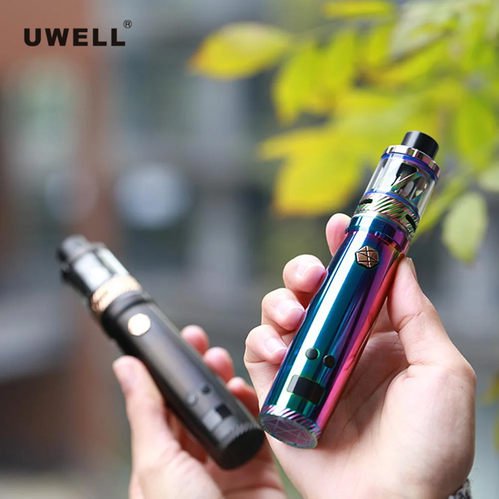 Uwell Nunchaku комплект и 5 мл танк распылитель uwell nunchako катушка электронная сигарета большое облако 80 Вт низкая мощность Vape танк