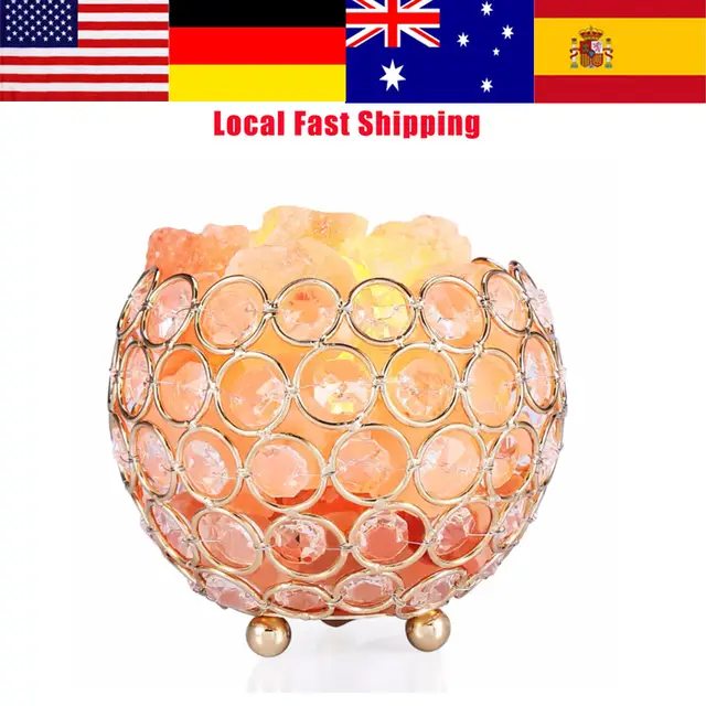 New Himalayan Salt Lamp Natural Air Purifier Night Salt Light Table Lava Lamp Dimmer Switch Warm Night Light Home Bedroom Decor