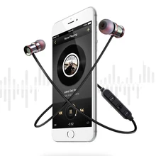 Магнитные беспроводные Bluetooth наушники в ухо гарнитуры Спорт Бег стерео бас Музыка наушники с микрофоном для телефона MP3