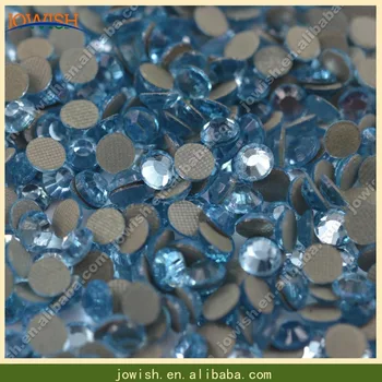

SS20 Lt Aquamarine korean hot fix rhinestones 100Gross on felt appliques strass