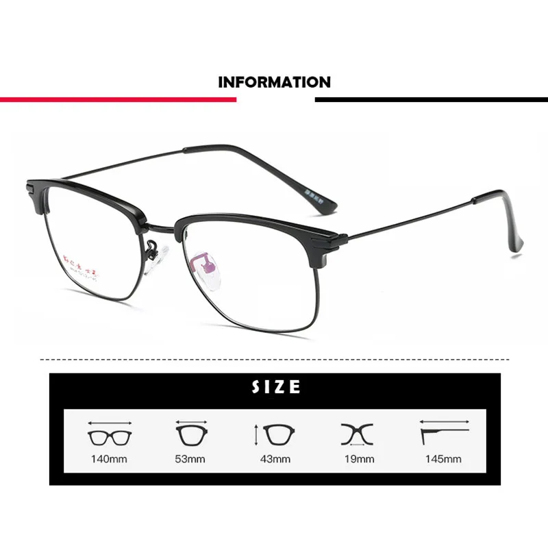 Browline Eyeglasses Frame for Women and Men Prescription Eyewear Glasses Optical Frame Spectacles 6604 Full Rim Metal Frame Browline Eyeglasses Frame for Women and Men Prescription Eyewear Glasses Optical Frame Spectacles 6604 Full Rim Metal Frame