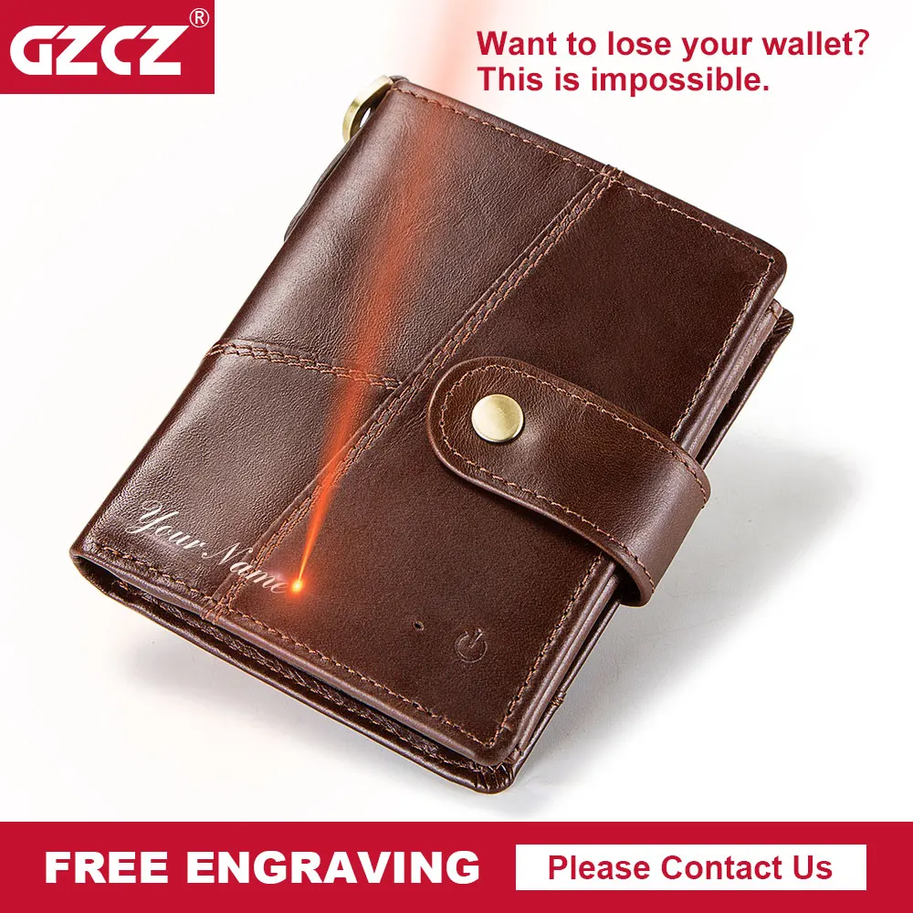 GZCZ Genuine Leather Wallet Men Coin Purse Small Male Clutch Wallets Portomonee Hasp Mens Money Bag Card Holder Free Engraving GZCZ Genuine Leather Wallet Men Coin Purse Small Male Clutch Wallets Portomonee Hasp Mens Money Bag Card Holder Free Engraving