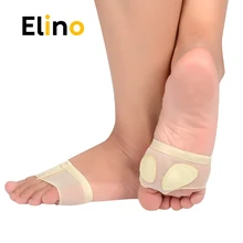 Elino, Женские Балетные носочки для живота, носочки для ног, половинчатые подушечки для танцев, гимнастики, лапы, плюсневые стринги, протектор, лирические носки, обувь, разделенные стельки