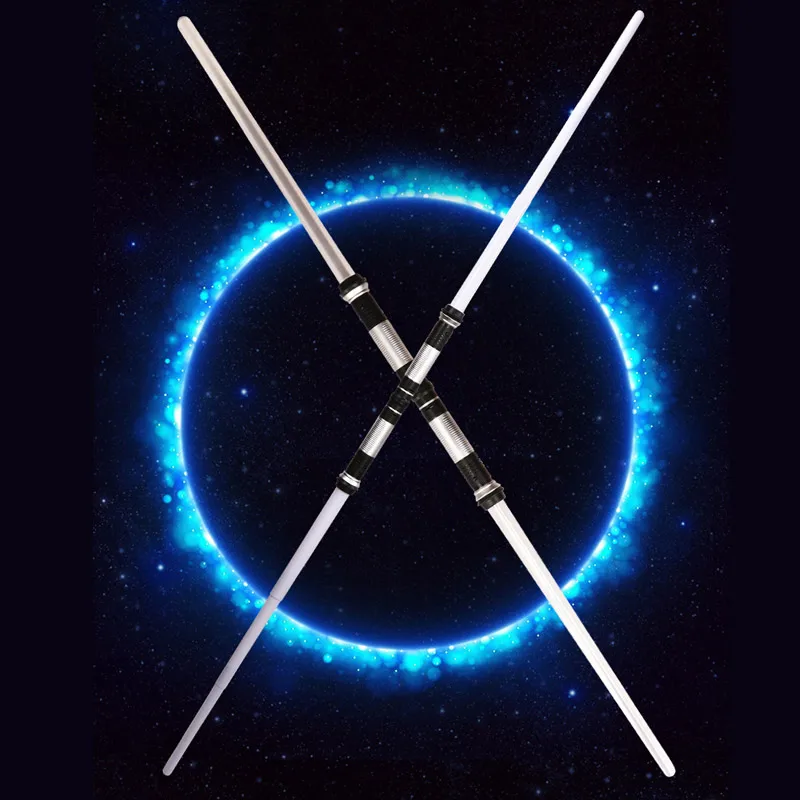 

2pcs Lightsaber Boy Girl Toys Flashing Sword Cosplay Funny Jedi weapon Laser Sword Luminous Music Children Outdoor Creative Gift