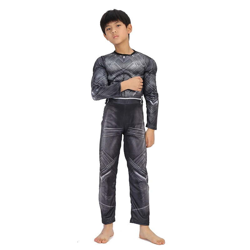 Avengers Hero Black Panther Cosplay Onesies Halloween Carnival Masquerade Birthday Party Costume Gift for children