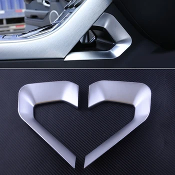 

DWCX 1 Pair Silver ABS Central Decoration U Shape Frame Cover Trim Fit For Land Rover Range Rover Evoque 2012-2016 2017 2018