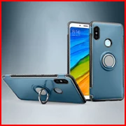 Xiaomi Redmi Note 5 Pro Чехол прозрачный PC+ углеродное волокно полная защита кольцо магнетизм для Redmi Note 5 Funda Caque 5,99"