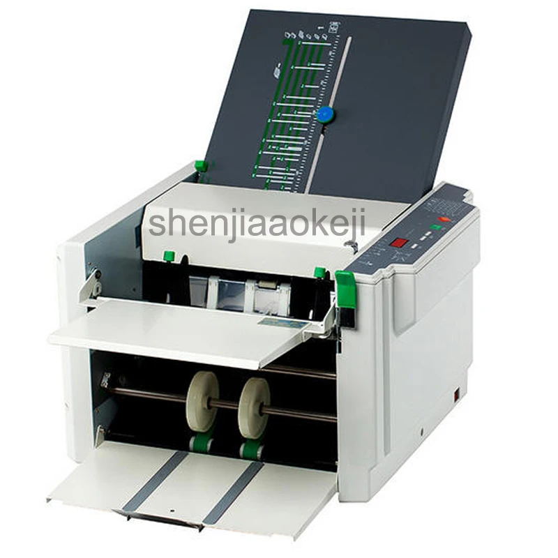 

RD-297 Automatic Paper Folder Machine Electric Folding Machine Crease Machine Stacker Folding Machine 220V (50Hz) 1pc