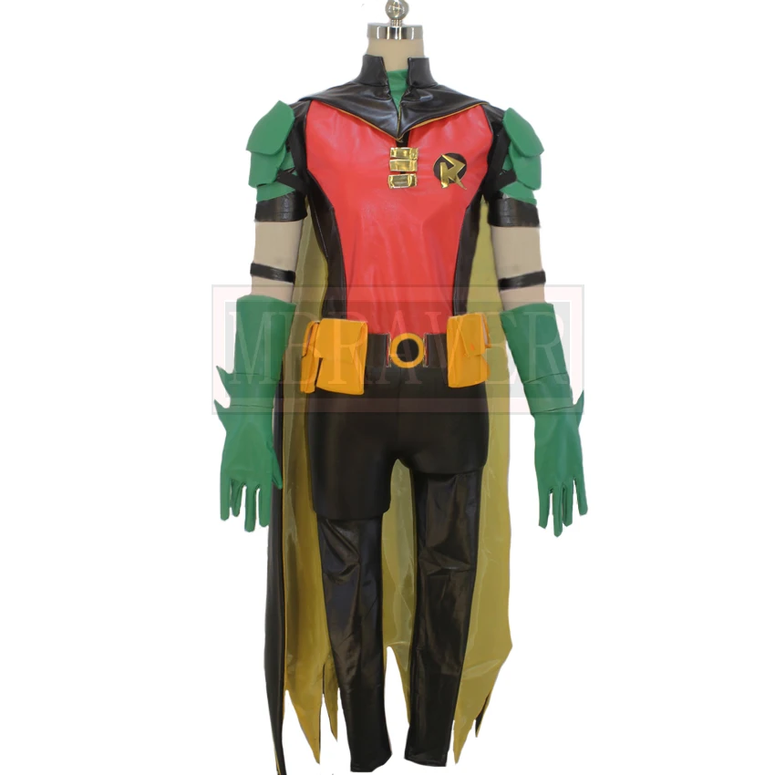 

DC Young Justice Teen Titans Batman Tim Drake Red Robin Cosplay Costume Halloween Uniform Custom Made Any Size