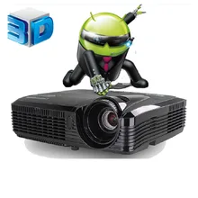 Quad core Android 4.4 Wifi Full HD 5500Lumen 240W lamp 3D Smart DLP Projector Contrast 16000:1 Digital Video Proyector Beamer