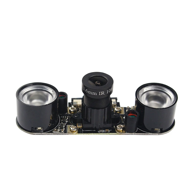 Инфракрасная камера ночного видения 500 Вт+ инфракрасный светильник, заполняющий светильник, регулируемый фокус для Raspberry Pi 3B