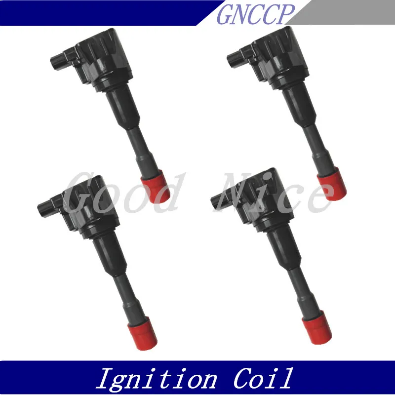 4 PCS IGNITION COIL for HONDA Civic Jazz 1.3L OEM 1339CC 03 08 CM11 1088723C 30521 PWA 003