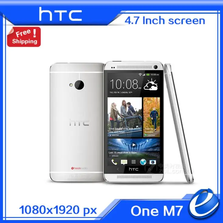 Оригинальный HTC One M7 4G LTE 801e Европейский Andriod мобильный телефон sense 6 0 32 Гб 1 7 ГГц 4