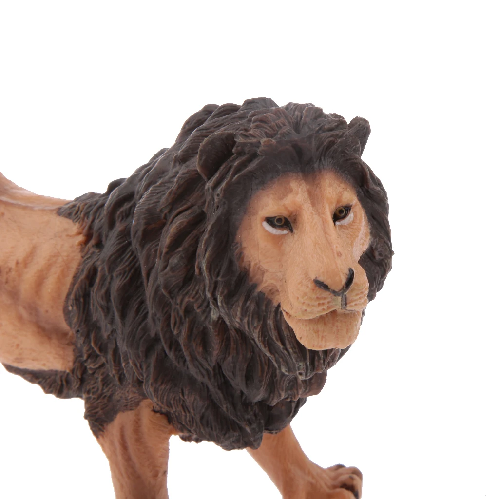 MagiDeal 1Pc Realistic Lion Giraffe Zebra Wildlife Zoo Animal Model Action Figure Kids Toy Collectibles Decoration Birthday Gift