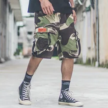 Мужские повседневные шорты оригинальные уличные модные мужские высококачественные повседневные камуфляжные шорты Молодежные пять очков пляжные брюки tide