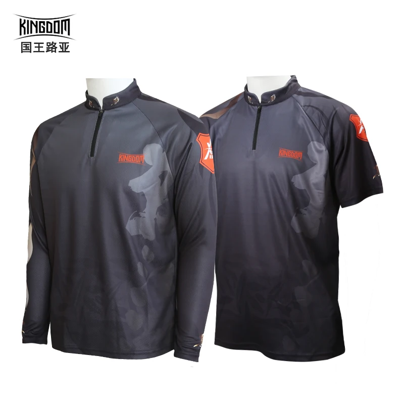 

Kingdom Fishing Jerseys Anti-UV Fishing Shirt Long Sleeve Men Fishing Clothing Outdoor Breathable Quick-Drying