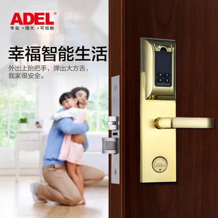 ADEL 4920 замок с Биометрическим распознаванием+ карта+ пароль+ ключ цифровой дверной замок