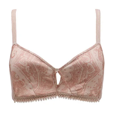 pink bra Сексуальный мусс роскошный атласный бюстгальтер и трусики наборы Ретро стиль молодых женщин сексуальное женское белье пуш-ап Новое поступление удобные - Цвет: pink bra