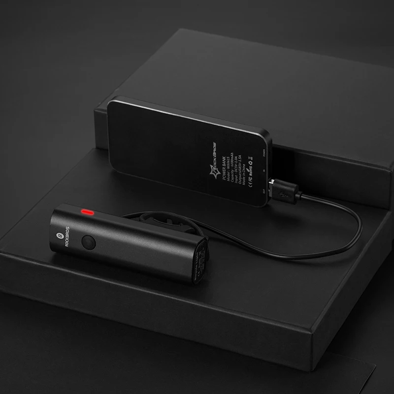 Tanie ROCKBROS 400 lm światło rowerowe reflektor rowerowa kierownica światło przednie MTB Rode jazda na rowerze ładowalna latarka usb tylne światła bezpieczeństwa