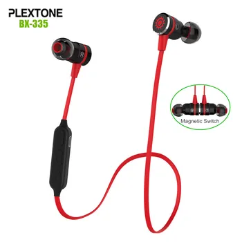 

Plextone BX335 Metal Magnetic Switch Wireless Sport Earphones Sweatproof Stereo Bluetooth 4.1 Headset with MIC For iPhone/LG/HTC