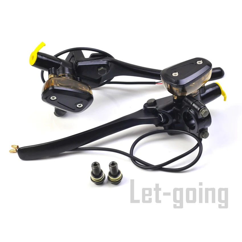 Fireyouracing Chrome Brake Clutch Hydraulic Master Cylinder Lever 22mm AVT Universal for Honda Yama