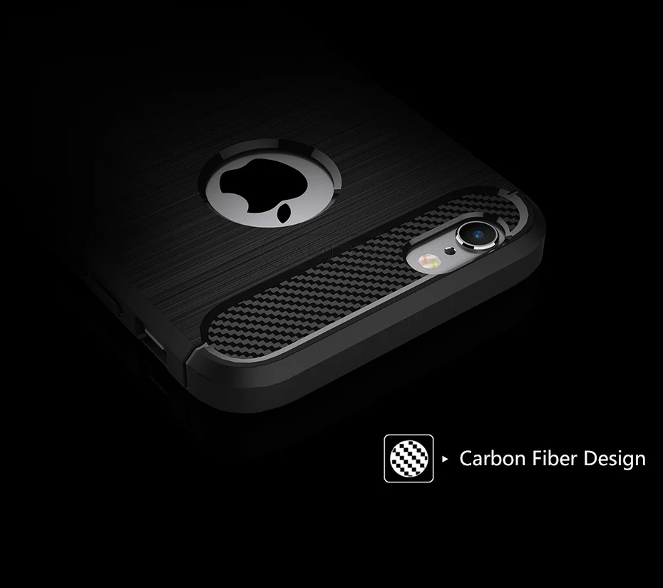 YAMIZOO For iPhone 6s Case Thin Soft Carbon Fiber Shockproof Cover Silicone Matte Phone Cases for iPhone 6 7 8 Plus X Case Coque (4)