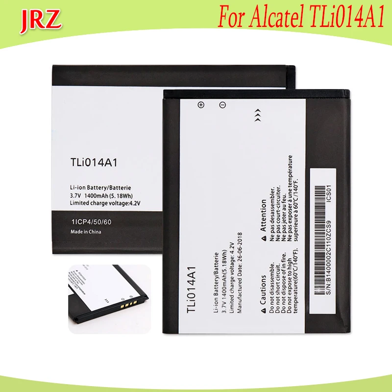 JRZ 3 7 V 1400mAh TLi014A1 батарея для Alcatel M'Pop 5020 5020D fire 4012 4012A 4007D Pixi сменные батареи