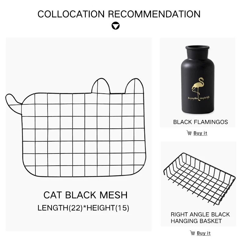 HBH Multifunction Cat shape Grid Panel,Wall Decor Photo Wall Wall Art Display Organizer, Size22 x 15.6, Home decoration  (8)
