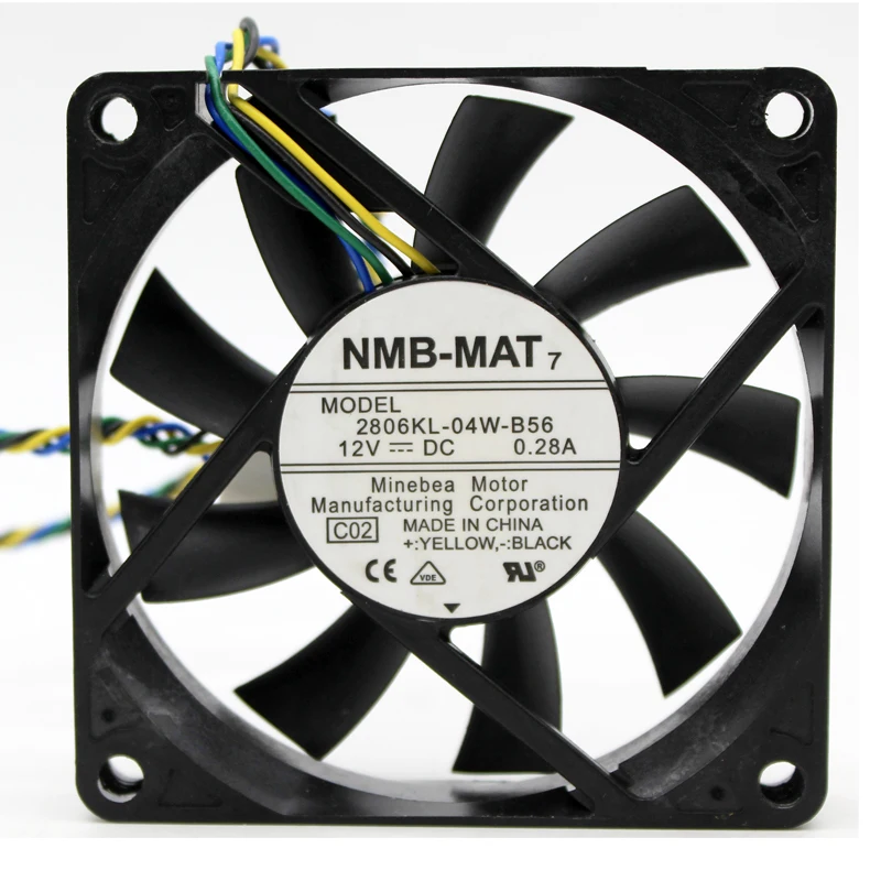 Новый оригинальный 2806KL-04W-B56 7 см 7015 70x70x15 мм 70 мм вентилятор 12 В 0.28A 4 линии компьютер pwm шасси процессор вентилятор охлаждения