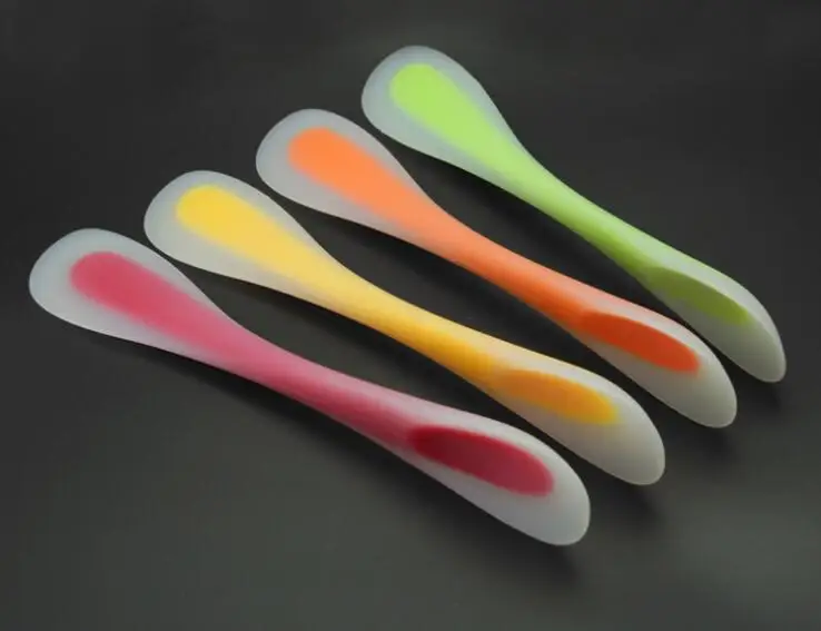  1PC Baking Tools For Cakes Double Silicone Spatula Spoon Cookie Spatulas Pastry Scraper Mixer Buttt