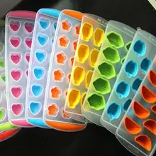 Силиконовые кубики льда желе Шоколад Фрукты торт DIY Плесень разные формы лоток пудинг
