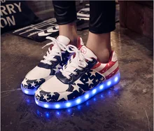 Size 30-46 Glowing Sneakers for kids and adults USB Charging Light Up Shoes for boys girls men women Led Causal Shoes