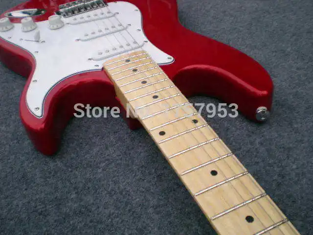 

wholesale new st Electric Guitar in stock Free shipping red Guitar Choice 2 stratocaster