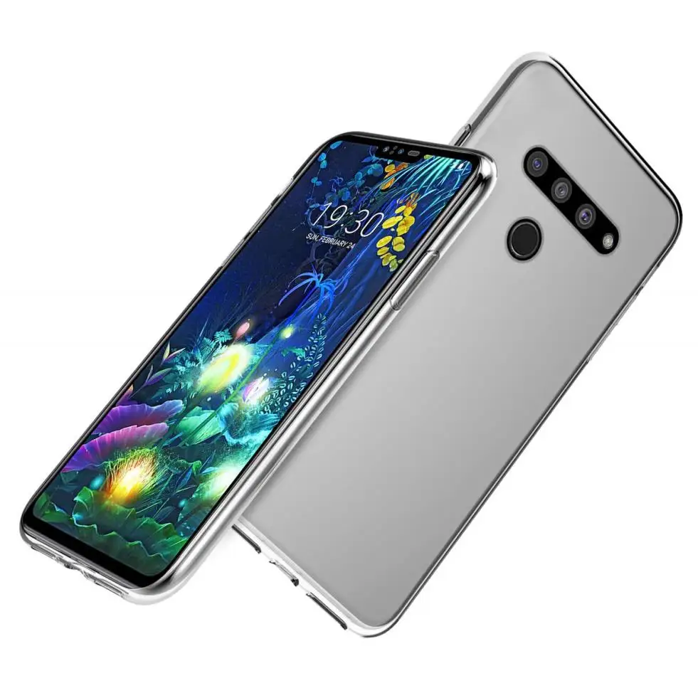 Тонкий прозрачный чехол для LG V50 V40 мягкая задняя крышка из ТПУ и силикона|Бамперы|