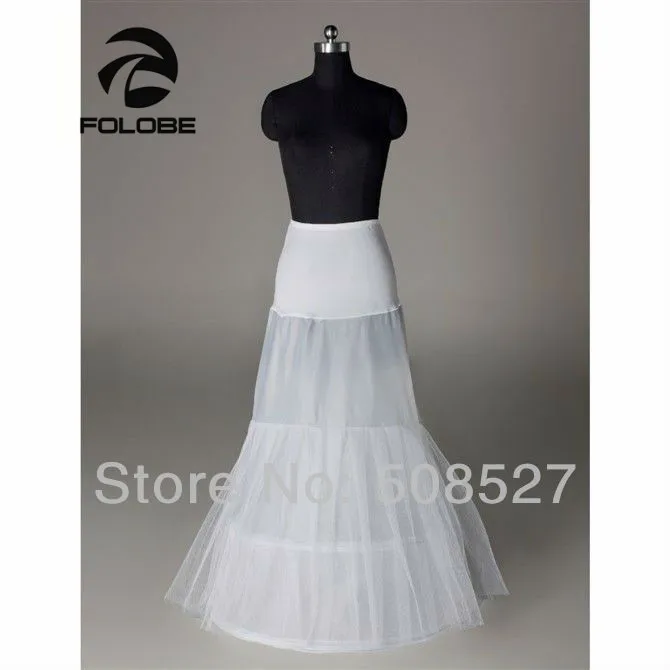 

In Stock White Bridal Accessories Two Hoops Mermaid Wedding Dress Petticoat/Crinoline/Underskirt
