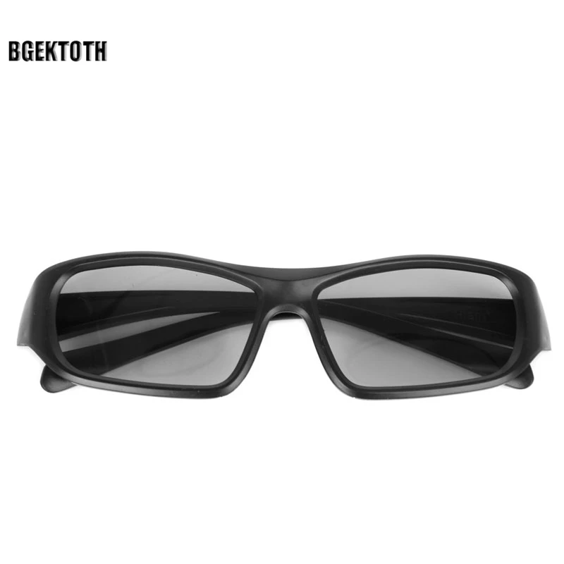 BGEKTOTH 2017 круглые поляризованные Пассивные 3D стерео очки черные RD3 для ТВ настоящие