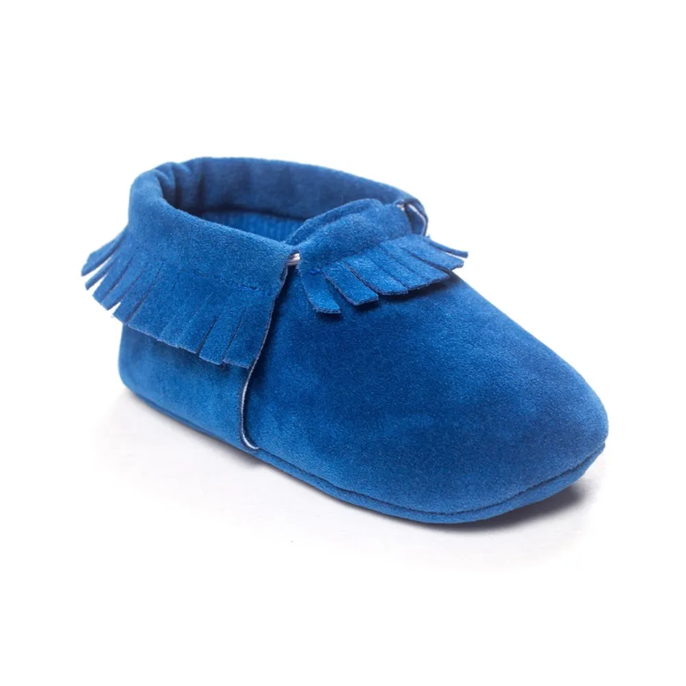 Baby's Soft Suede Tassel First Walkers